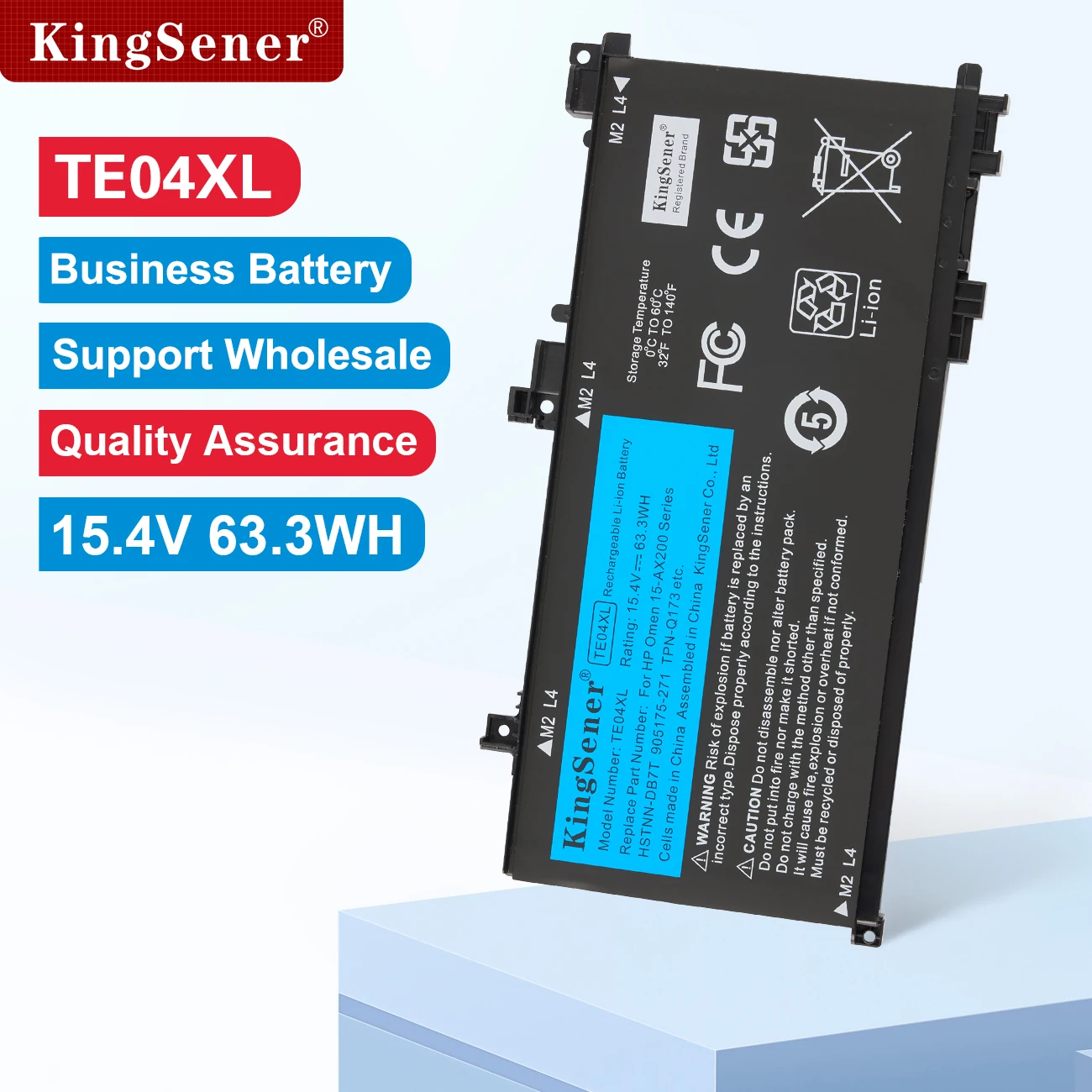 

KingSener TE04XL Laptop Battery For HP OMEN 15-AX200 15- AX218TX 15-AX210TX 15-AX235NF 15-AX202N 15-BC200 HSTNN-DB7T 905277-855