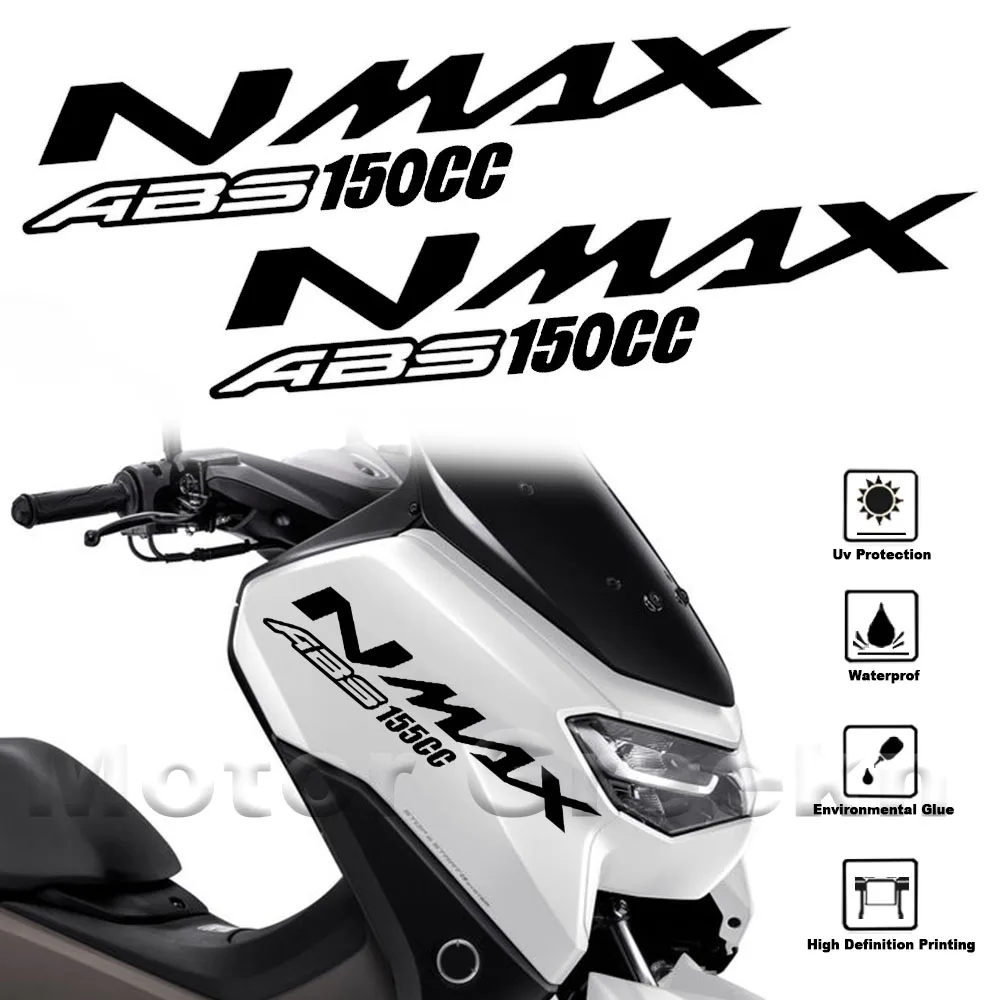 

2Pcs Reflective Motorcycle Sticker Scooter NMAX155 Logo Side Strip Fairing Decals For YAMAHA NMAX 155 Nmax160 Nmax150 Nmax125