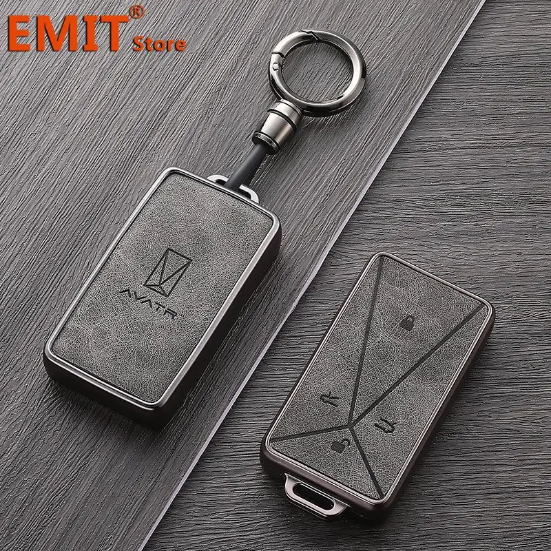 Car Key Case for AVATR 11 12 Avita ESV Remote Protection Cover Bag Shell Keychain Housing Ring Holder Fob Interior Accessories