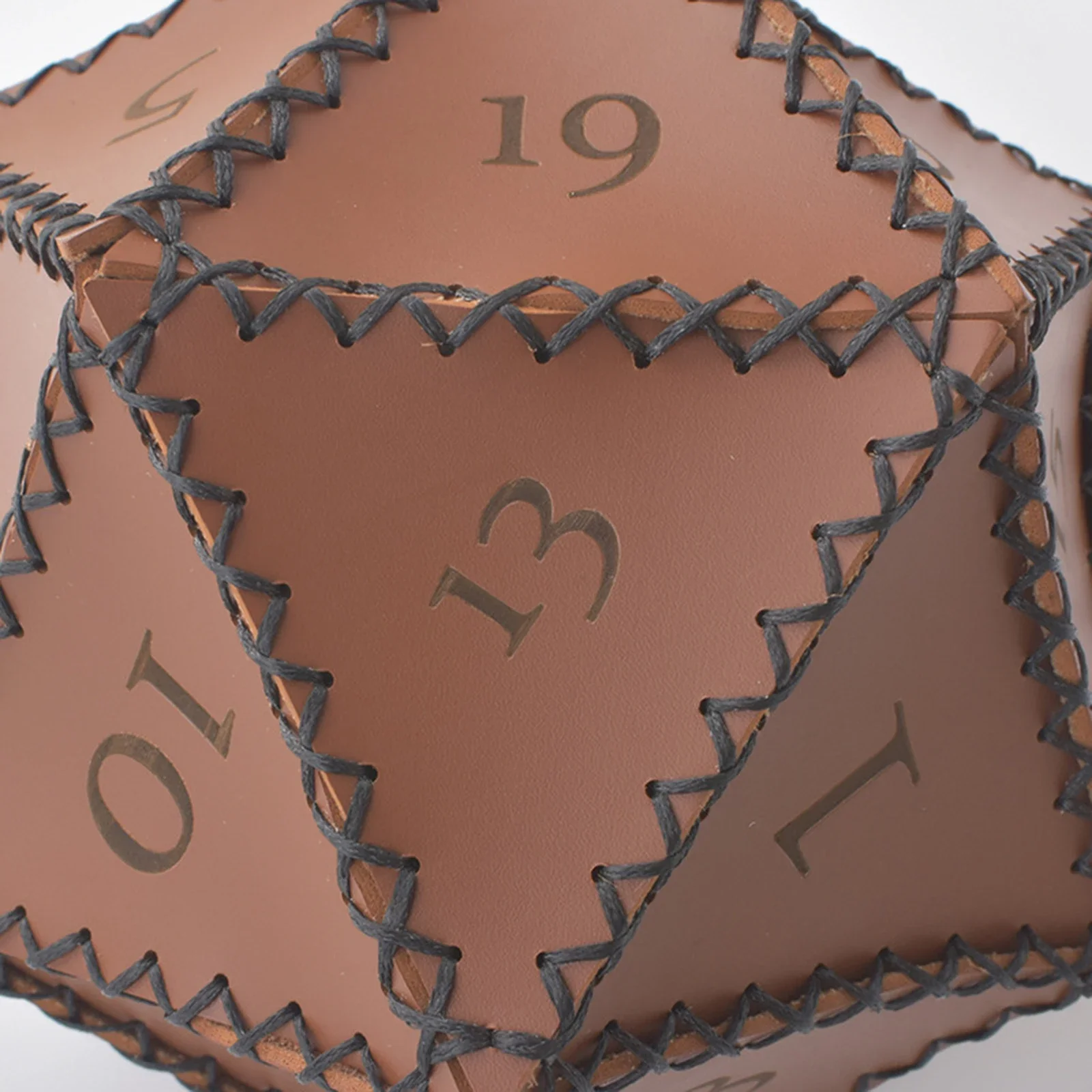 

New Practical Dice Bag PU Leather Polyhedral Dice Pouch Drawstring Bag Drawstring Closure Leather D20 Dice Bag