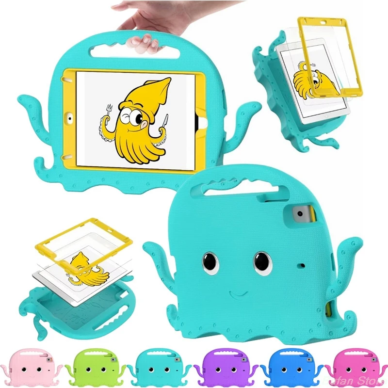 Capa segura infantil de eva para ipad air 11 pro11 2024 ipad 10th 10.9 air5 air4 pro11 ipad 7 8 9th 10.2 air3 pro11 10.5 air1 air2 pro9.7