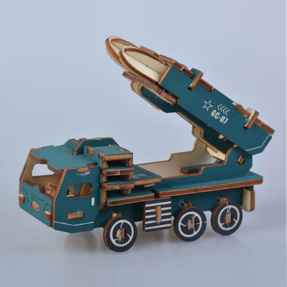 

3D деревянная головоломка «сделай сам», пусковая установка в коробке, образовательная сборная головоломка для детей, координация рук и глаз, креативное дерево