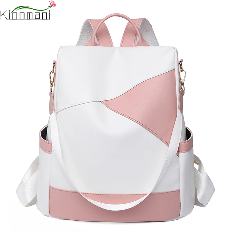 Fashion PU Leather Designer Backpack Girl School Bag Large Capacity Leisure Anti-theft Backpack Women\'s Travel Backpack Mochilas