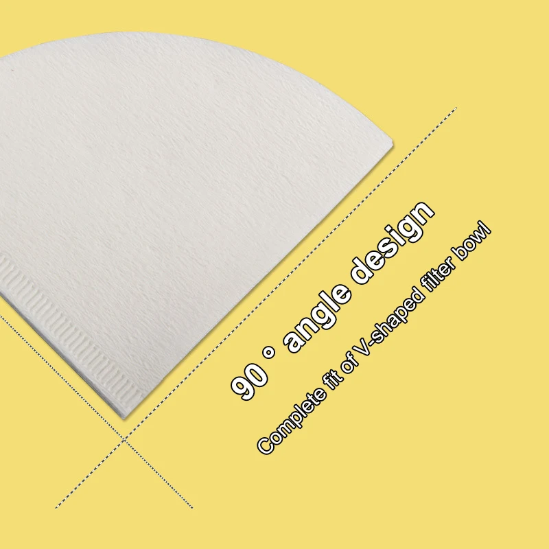 50pcs Cone-Shape Drip Coffee Powder Filter Papers Coffee Cup Replacement Filters Tea And Coffee Tools Kitchen Accessory