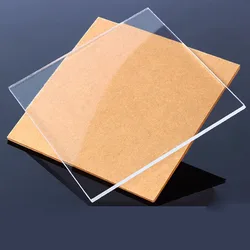 Acrylic Sheet Clear Cast Panel Transparent Plastic Plexi Glass Board for Signs DIY Display ProjectsCraft 20x20cm 20x30cm 30x30cm