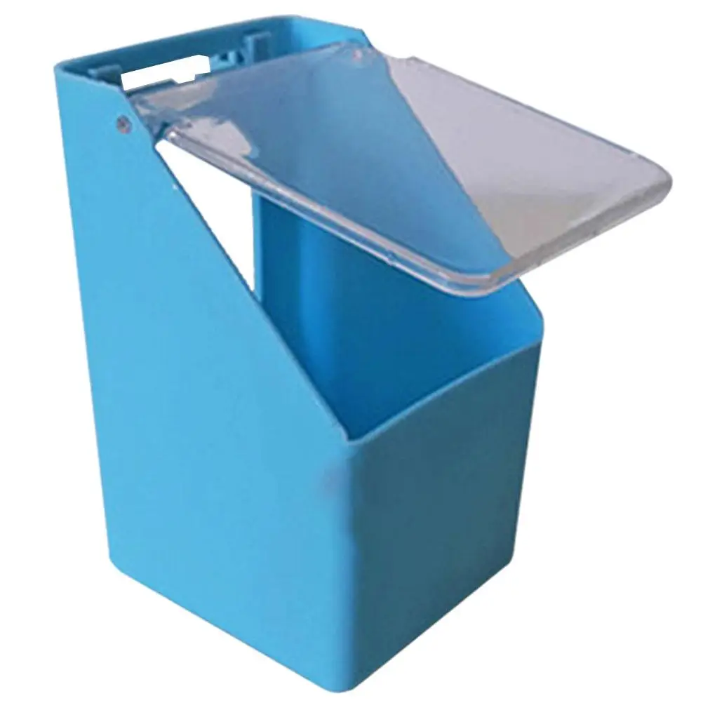 Pet Feeder Pigeon Box Feeding Bowl Parrot Cage Container Bird Water Bowls Multi-function Sky-blue Dish Food Storage