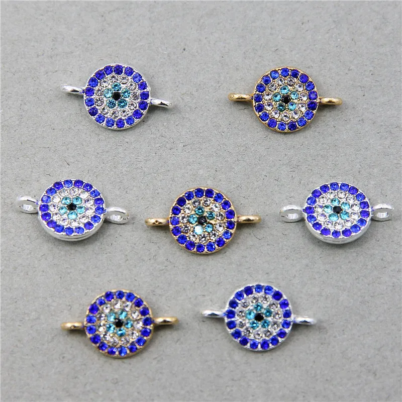 6PCS lucky Evil Eye Enamel Charms Virgin Mary Necklace Pendant  Hamsa Hand Connector For Jewelry Making Earrings Crafts