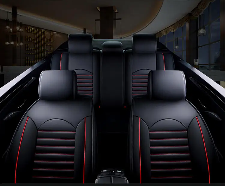 Customized Luxury PU leather 5d universal full auto car seat covers