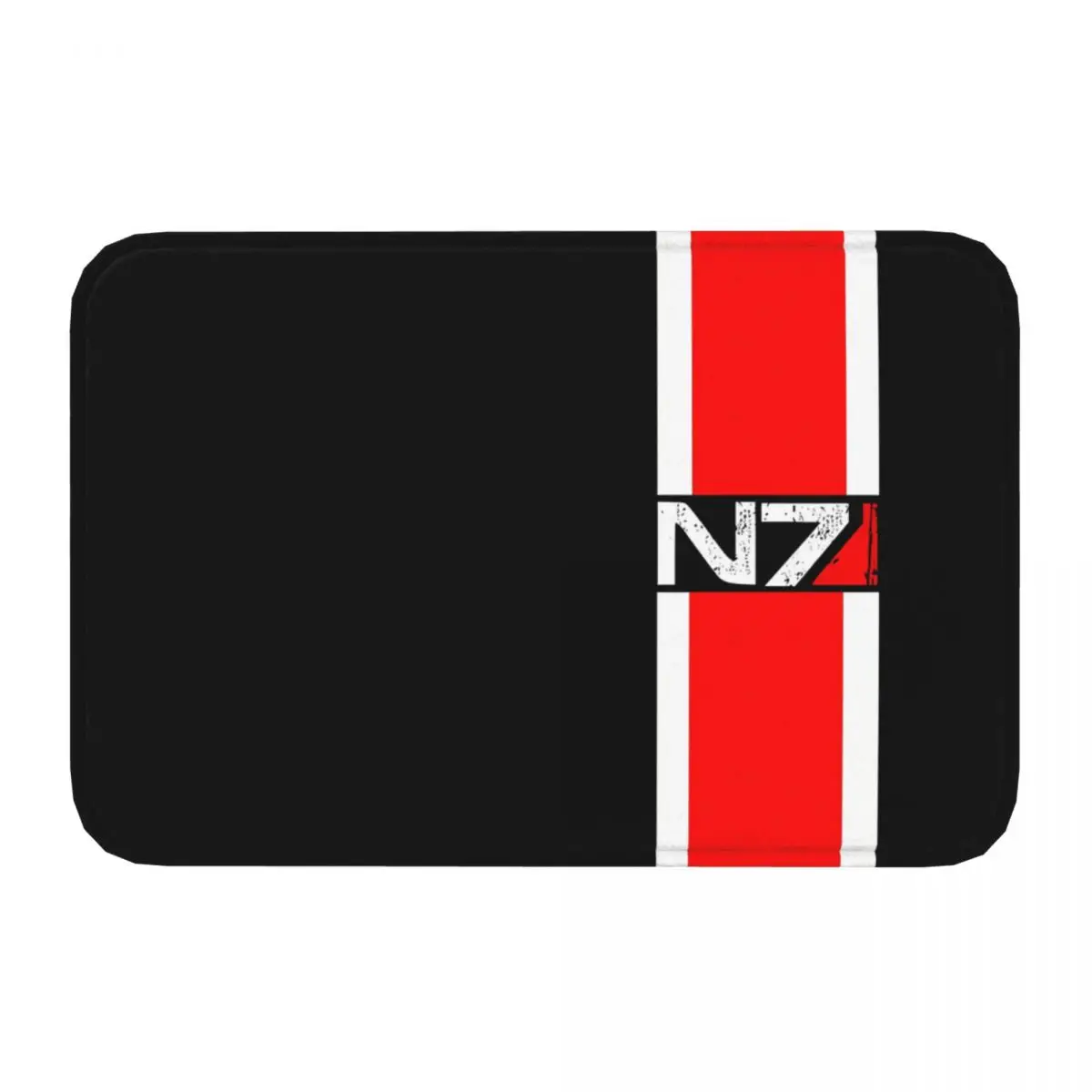 Mass Effect N7 Red Bathroom Mat Rug Home Doormat Living Room Carpet Balcony