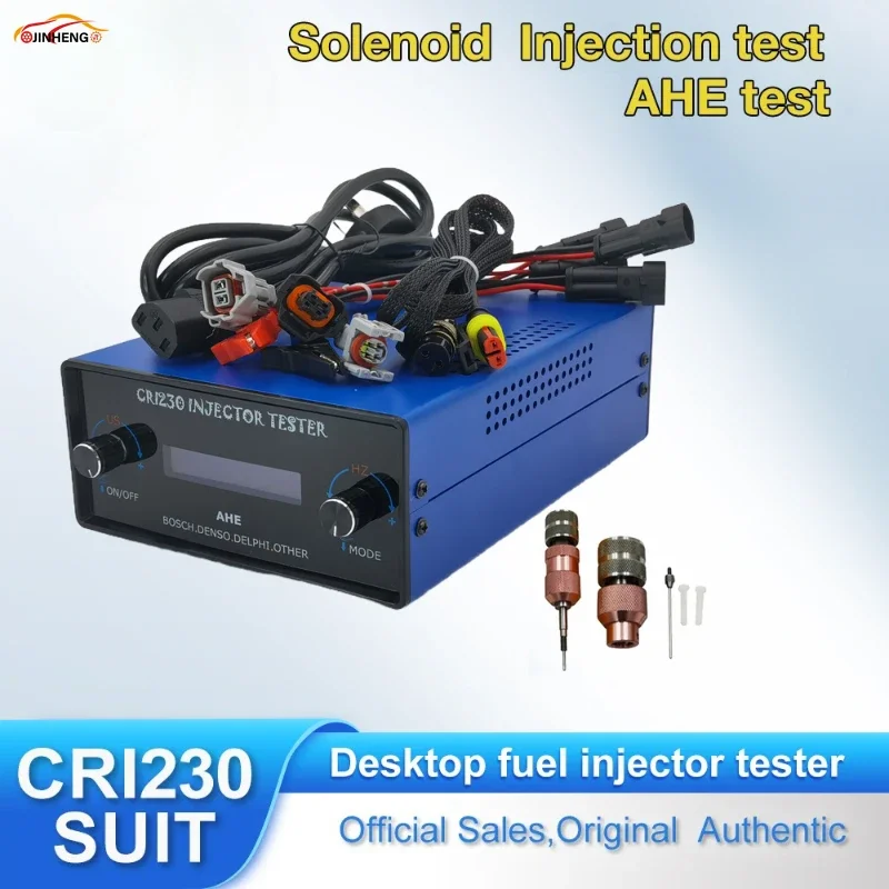 CRI230 Diesel Injector Tester With AHE Electromagnetic Common Rail Injector Tester For BOSCH DENSO DELPHI 110 Stroke Tool Repair