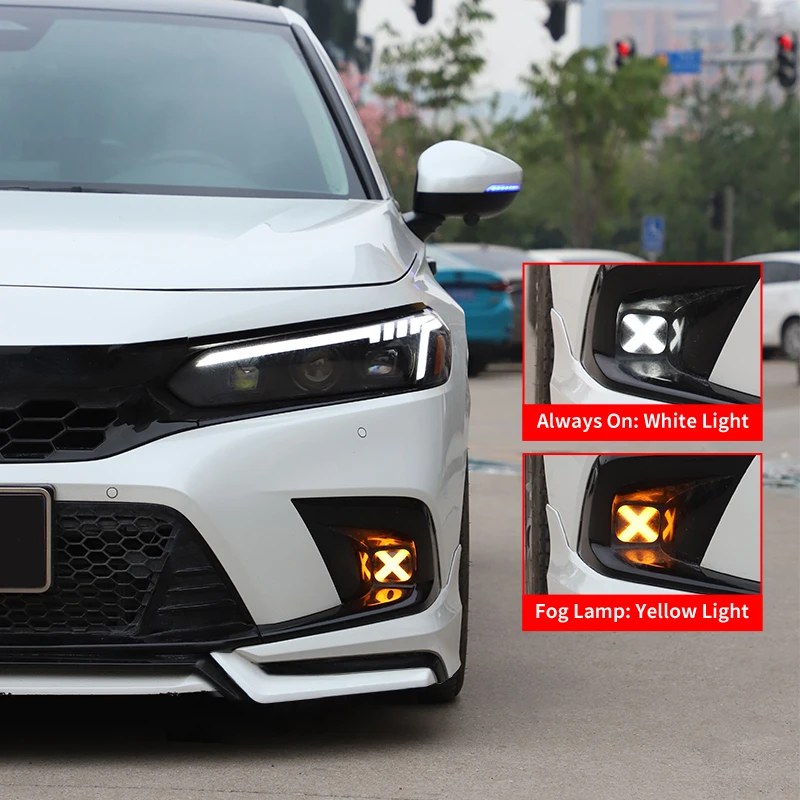 

X-Fog lamp assembly for honda civic