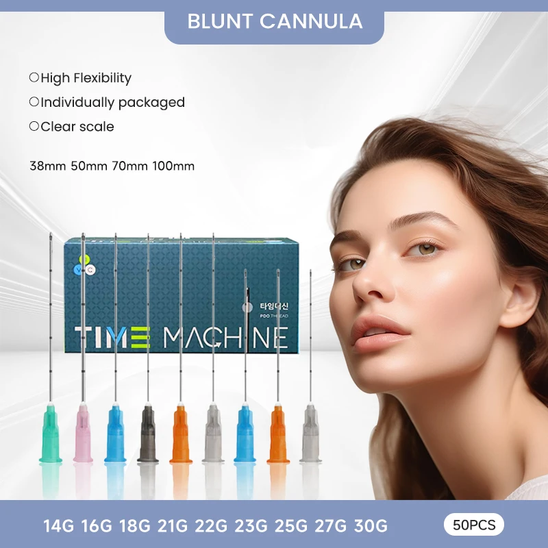 

Micro Blunt Cannula 22g 50mm 14g 18g 21g 25g 27g 38mm 50mm 70mm 100mm Blunt Tip Cannula for Fillers