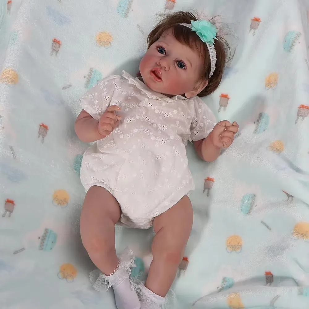 リボーンドール 女の子 55cm 全身ソフトシリコンビニール 手植えの髪