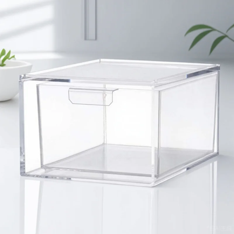 

Stackable Plastic Drawer Storage Container Clear Bin for Makeup Jewelry Sundries Organizer Plastic Drawer