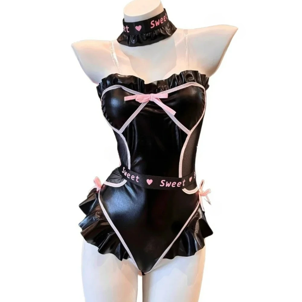 

Сексуальная одежда, женское нижнее белье, цельное сексуальное женское белье для косплея, латексное боди с открытой промежностью, сексуальное и женское сексуальное нижнее белье 2025