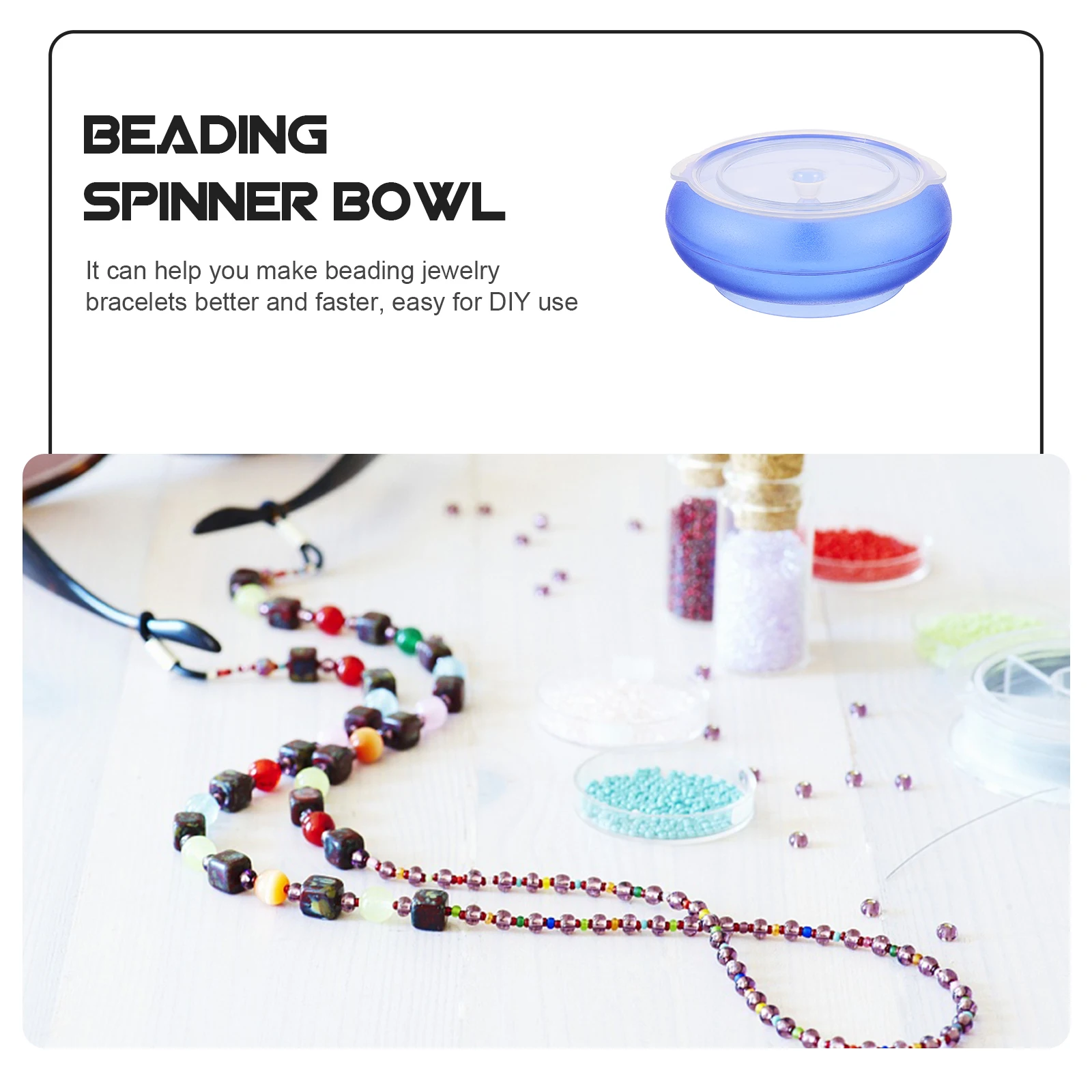 

Чаша для бисера, прочная пластиковая чаша для бисера «сделай сам», для ручной нанизки бисера, инструмент для изготовления ювелирных изделий из бисера, инструмент для изготовления цепочки из бисера «сделай сам»