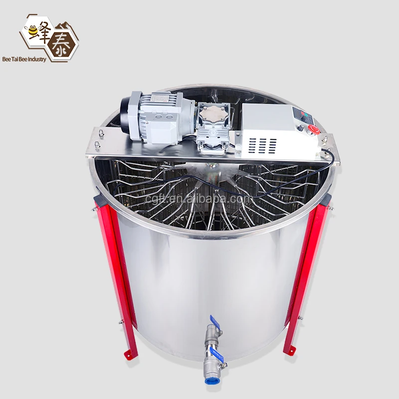 24 Frame Electric Stainless Steel Inner Frame Bee Extractor Honey Separator New 220V Automatic Farm Use Langstroth
