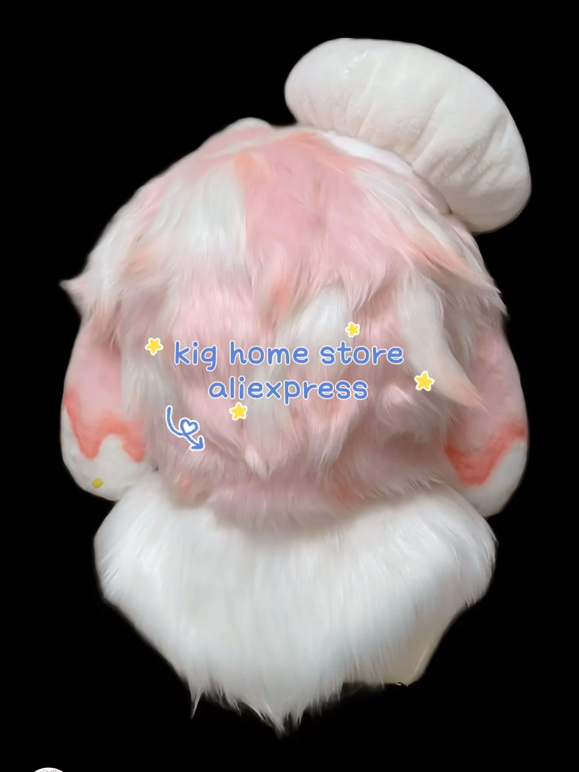 Fursuit Kigurumi Headset Berbulu Kostum Cosplay Disesuaikan Berbulu Kepala Hewan Comiket Rubbit Boneka Kucing Comiket Berbulu Boneka