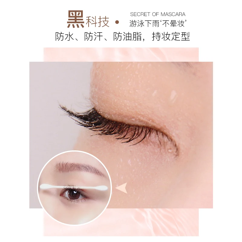 Black Mascara Eyelashes Extra Volume Waterproof Natural Curling Lifted Eyelash Primer Styling Long-wearing Non-blooming Mascara