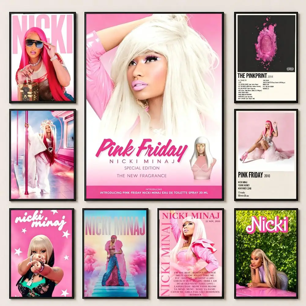 music Nicki Minaj Poster HD Poster Warm Home Decor Suitable for Bedroom and Living Room Gifts Giving