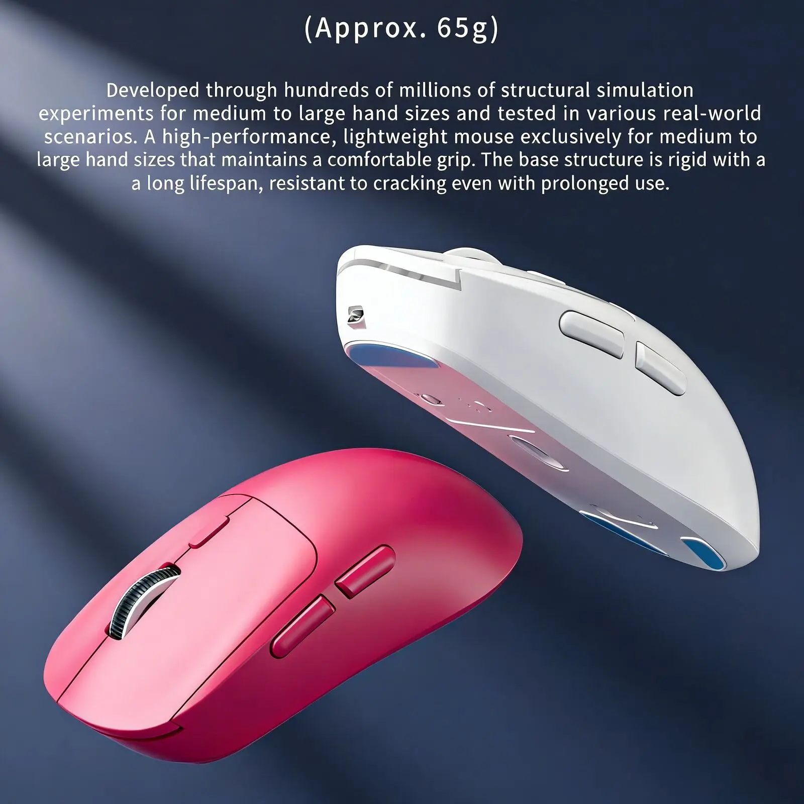 Bluetooth Dual Mode 65g Light Gaming Mouse 2.4G Wireless Computer USB Chariging 500mah Long Battery Life Ergonomic Office Mice