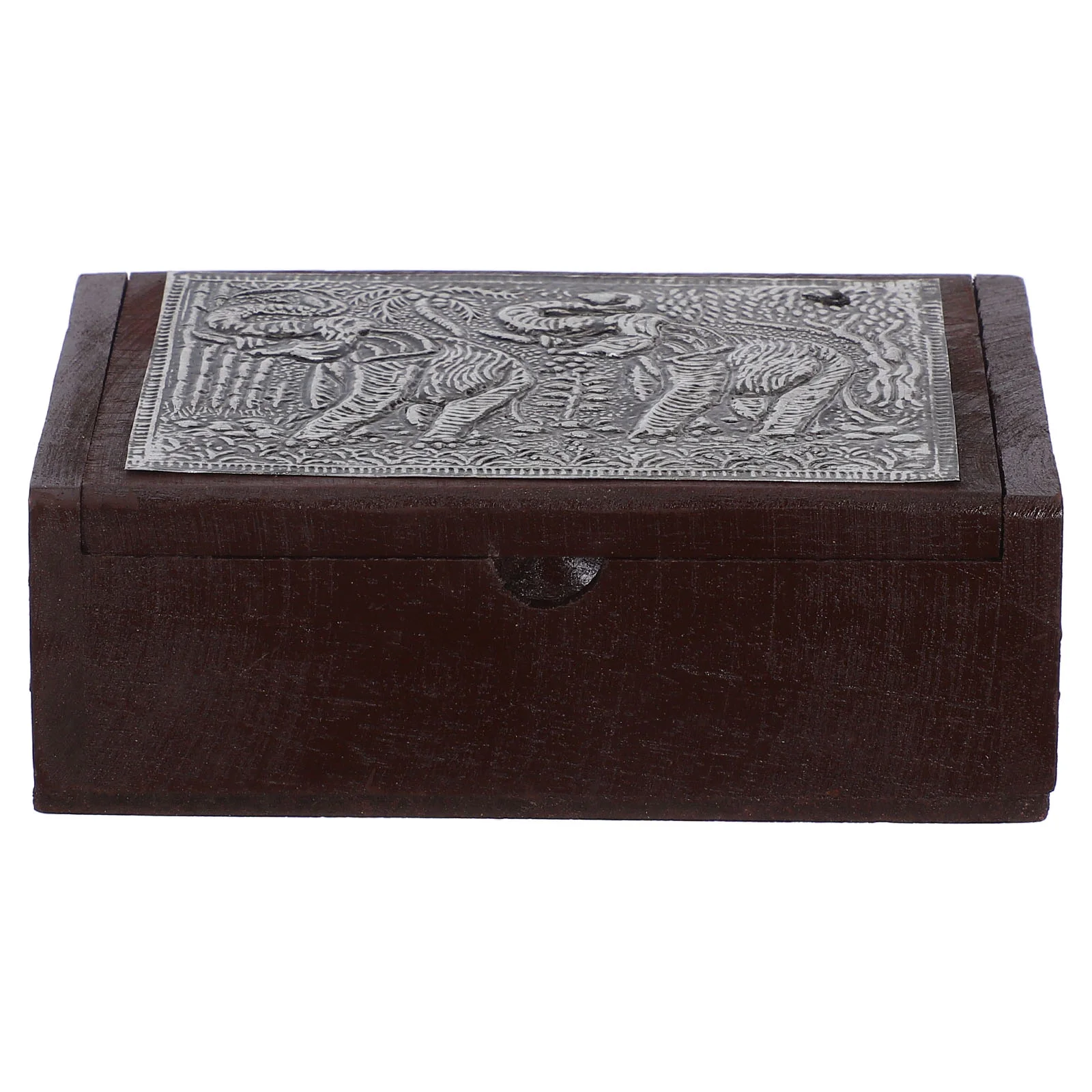 

Menu Card Box Cards Pretty Storage Boxes with Lid Tin Foil Inlay Recipe Holder for Kitchen