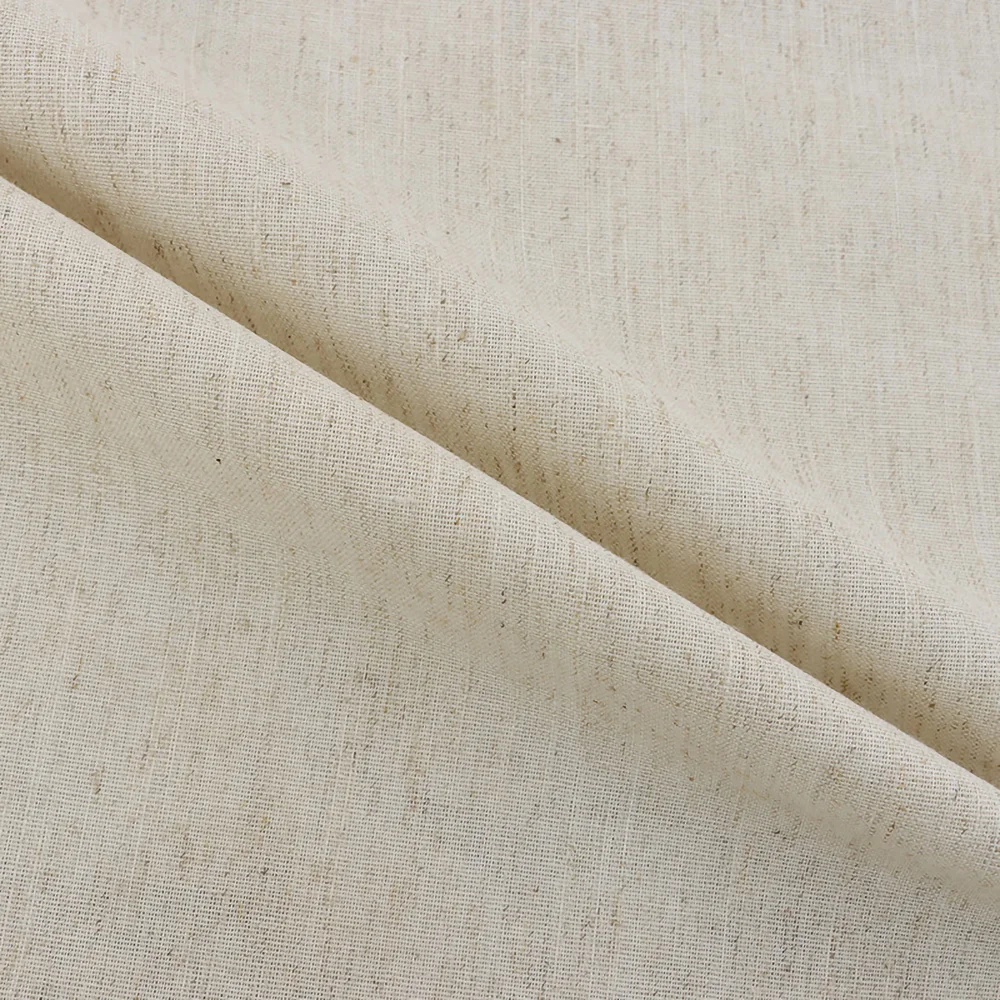 50x150cm Cotton Linen Fabric Solid Color Heavy Duty for DIY Sewing Pants Tablecloth Sofa Curtain Decor Embroidery Practice Cloth