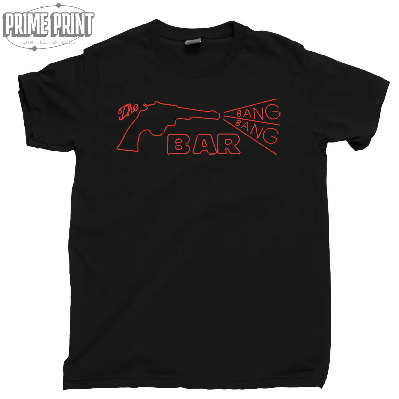 

The Bang Bar T Shirt Twin Peaks Fire Walk With Me Black White Lodge Bob Tee
