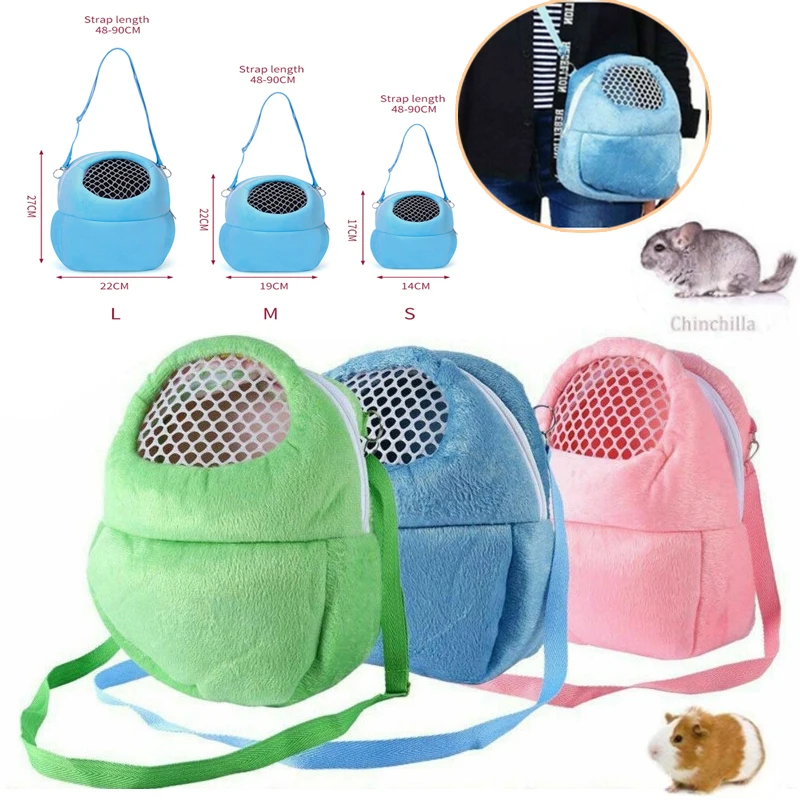 S M L Small Pet Hamster Portable Travel Warm Bag Cage Guinea Pig Carry Bag Breathable Pet Supplies Pet Outing Accessorie