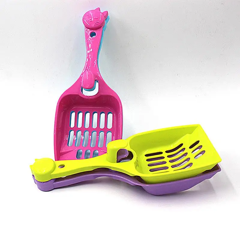 Litter Box Scoop Candy Color Cat Litter Sifter Poop Scooper And Cleaning Tool For Litter Box Reduces Dust