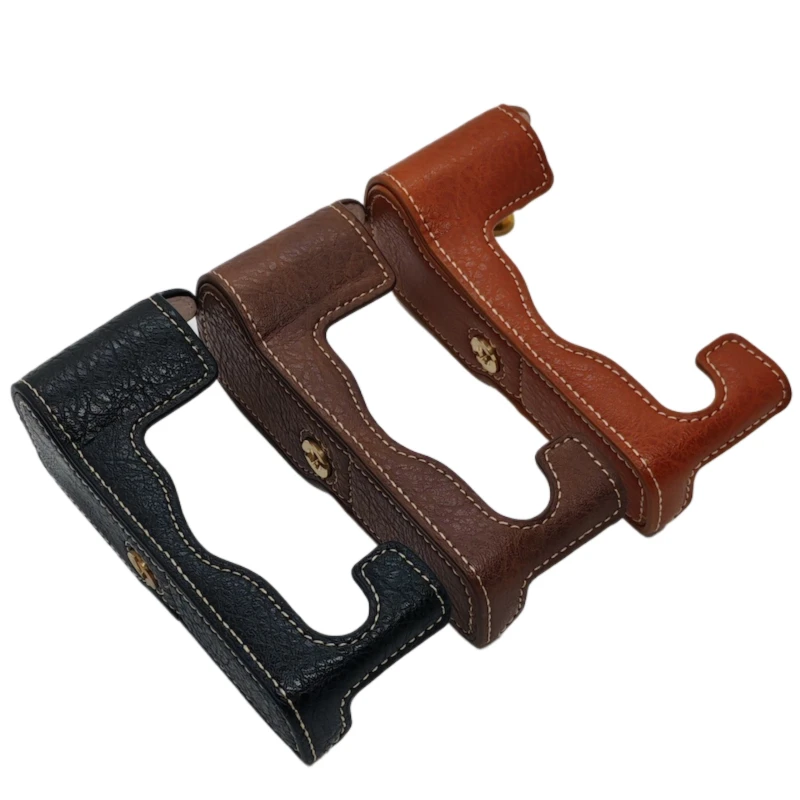 Fashional New Hard Camera Half Body Set Case For FujiFilm Fuji XT1 X-T1 PU Leather Bag Cover Accessories