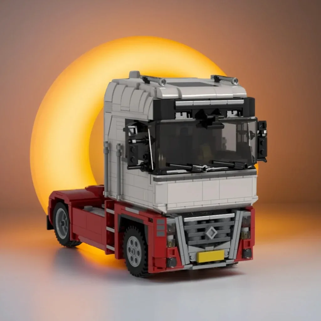 

1081PCS MOC Creative Model Renault Magnum Pfx Brick Lights Sound Technology DIY Assembly Brick Display Birthday Gift Building