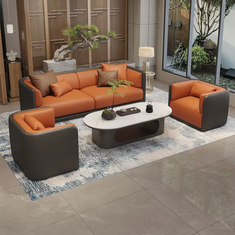 

Light luxury hotel beauty salon business leisure sofa rest area negotiation sales office meeting area reception table