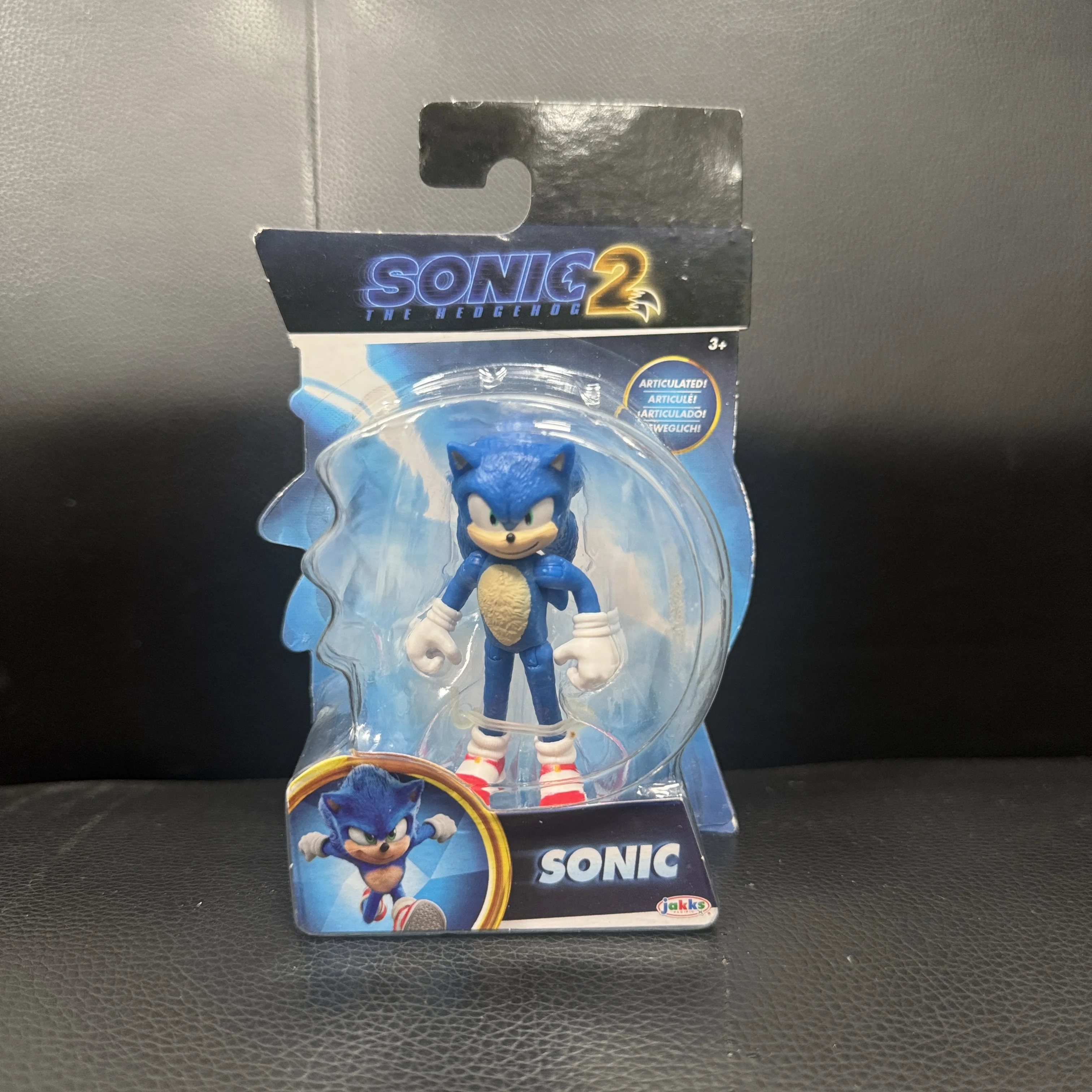 Muñeco de acción articulado azul de Sonic 2 de 2.5 pulgadas, modelo de erizo, serie de muñecos, regalo de cumpleaños