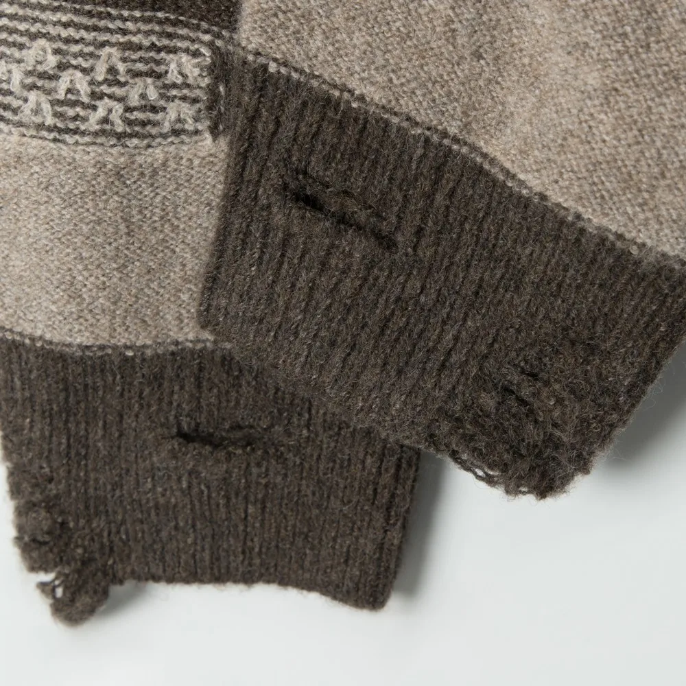 Desfiado rasgado buracos grunge goth vintage suéteres designer de malha roupas de inverno pullovers topos para mulheres meninas streetwear