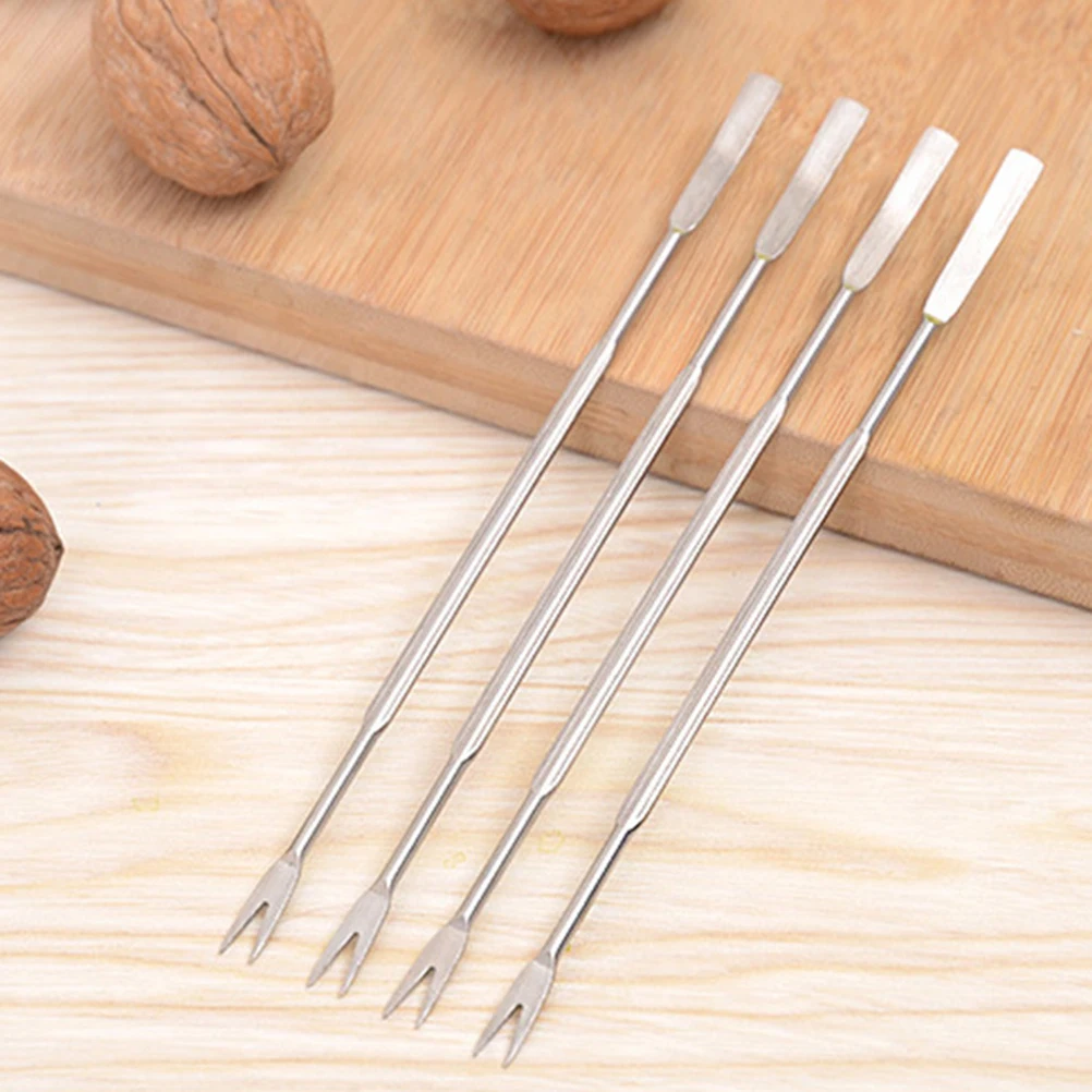 

6pcs Crab Claw Nutcracker Set Zinc Alloy Lobster Opener Stainless Picks Seafood Forks Kitchen Bar Tools