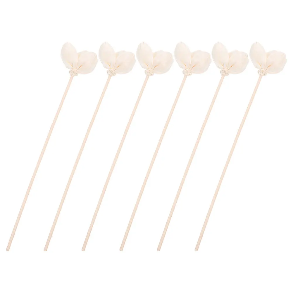 

6Pcs Flower Aroma Diffuser Sticks Rattan Essential Oil Diffuser Replacement Sticks for Home Office Fragrance Aromatherapy