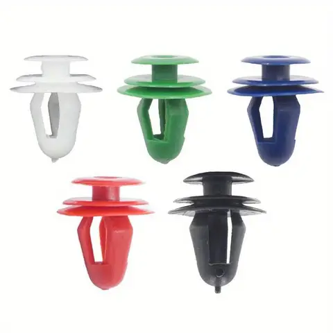 50PCS 범용 자동 도어 패널 클립 고정 패스너 9mm 구멍 자동차 인테리어 도어 트림 패널 카드 클립 리벳