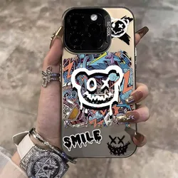 Per iPhone 11 Custodia con bordo morbido Custodie all-inclusive per iPhone 12 13 11 14 15 ProMax XR X XS 15 7/8 Plus Cover posteriore Graffiti Paraurti