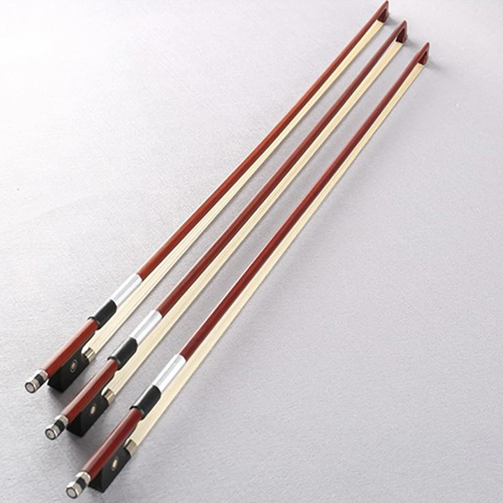 1pc 1/4 1/8 1/10 Violin Bow Horsehair Beginner Practice Violins Accessories Straight Arch Music Instruments Parts