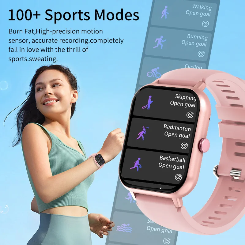 LIGE ساعة ذكية للنساء شاشة لمس كاملة موضة ساعات رياضية جهاز تعقب للياقة البدنية IP67 مقاوم للماء ساعة ذكية للرجال لهدايا عيد الميلاد #2