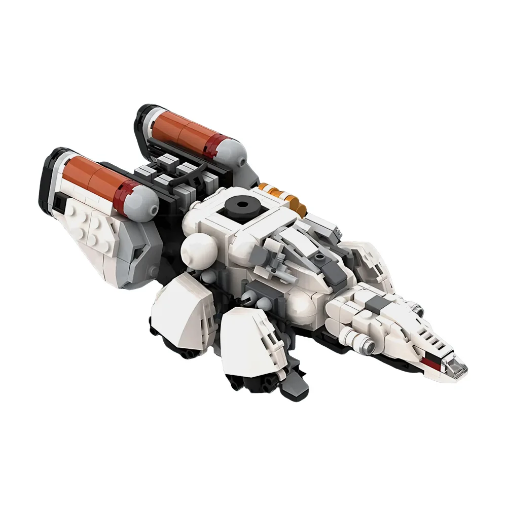 

Конструктор Gobricks MOC: Космический корабль The Frontier, модель военных истребителей из фильма Starfield, сборная игрушка для детей, подарок