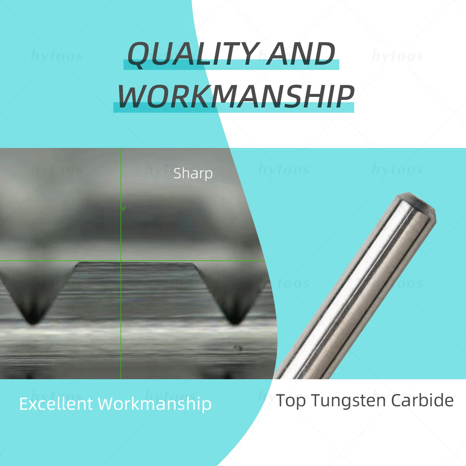 Hytoos 5xc pro série acrílico prego brocas 2 vias de segurança barril redondo carboneto prego bit remover duro gel broca acessórios