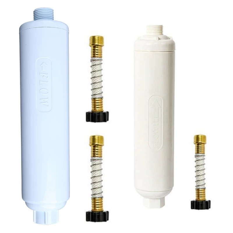 Garden Hose Water Filter Drinking Grade Filtration with Flexible Hose Protector for Ideal for RV Gardening Farming Washi