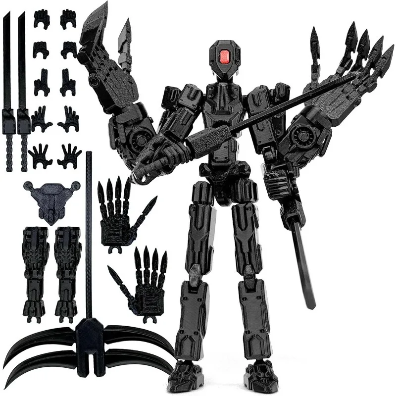 

T13 Assembly Completed Action Figure Model 3D Printed Multi-Jointed Movable Toy Model 13 Action Figure Desktop Decor For Game Lo