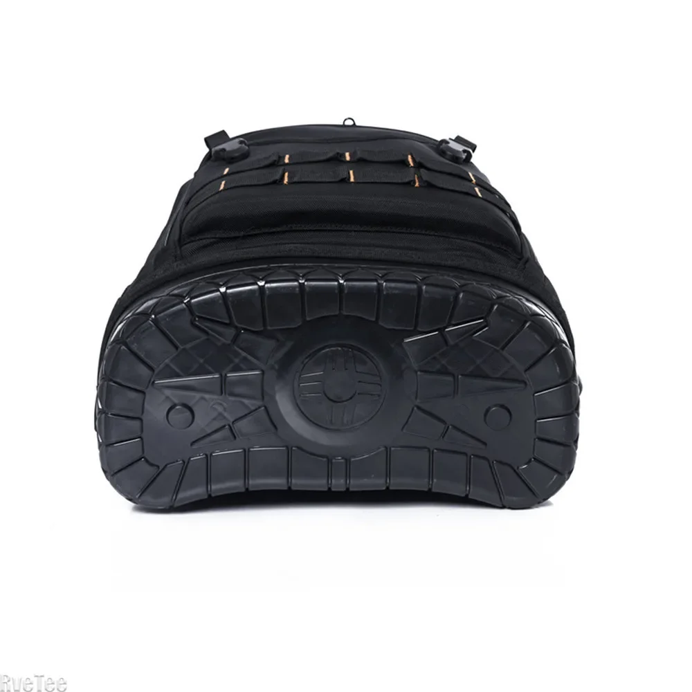 New Tool Backpack Large Transparent Zipper Pocket Tool Organizer with Plastic Bottom Insert Pockets for Electrician Tools