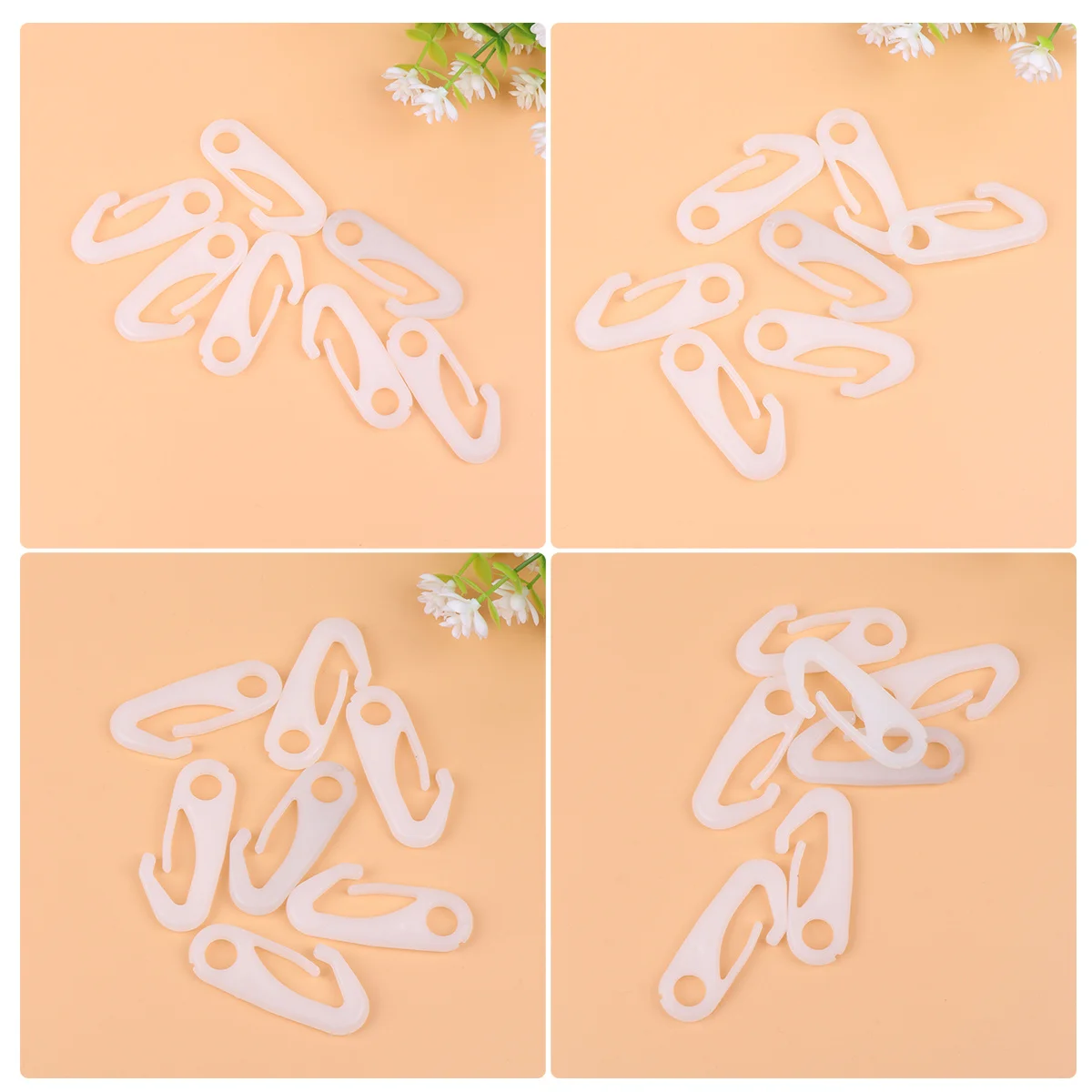 8 قطعة خطافات إطباقية من النايلون شديدة التحمل مرفق سارية العلم للأعلام الخارجية ملحقات خطاف مشبك رفرف مقاومة للطقس #6