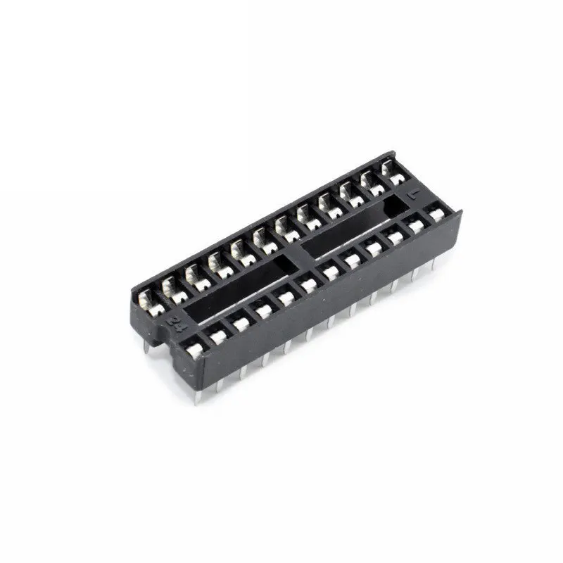 50pcsIC Seat ICSocket Microcontroller Base, Chip Mounting Base for DIP-8/14/16/18/20/24/28/40P