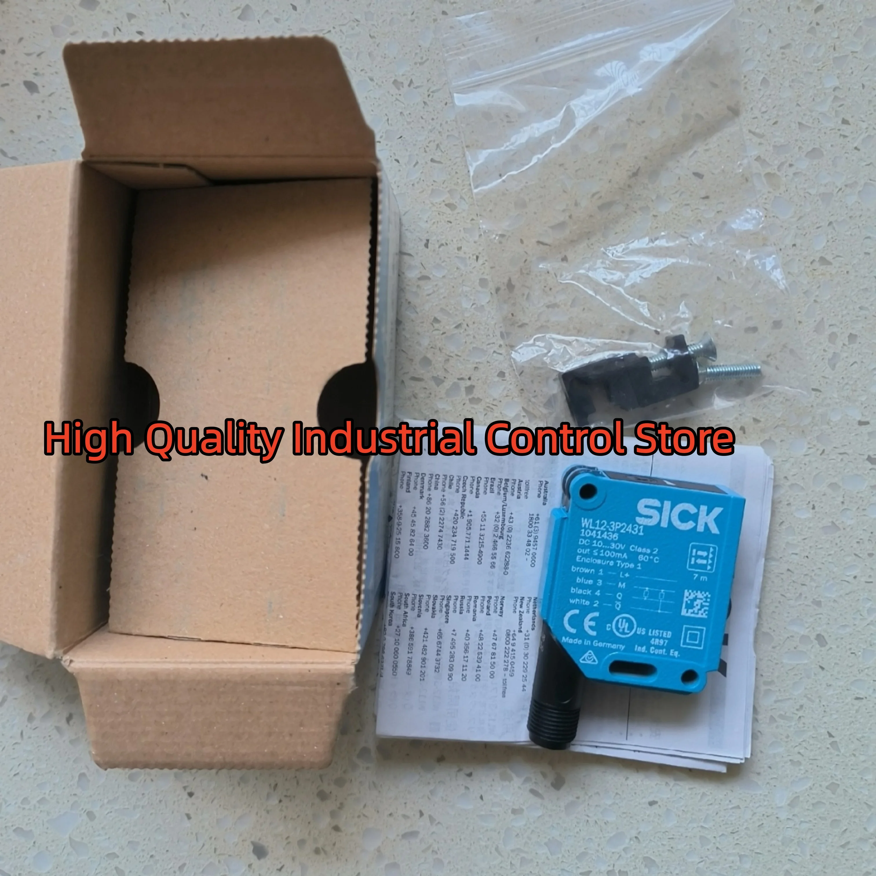 مفتاح مستشعر كهروضوئي WL100L-F2231 WL12-3P2431 جديد في الصندوق