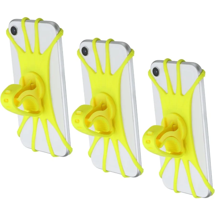 

3 шт., велосипедное крепление для телефона, вращение на 360 градусов, силиконовый держатель для телефона для мотоцикла для 36,5 телефонов, регулируемое крепление для телефона для мотоцикла